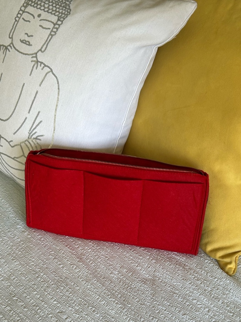 Red Felt Partial Insert for LV Neverfull Handbag
